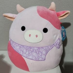 Reshma cow squishmallows Pink valentines day 14 inch